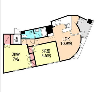 東京都新宿区早稲田鶴巻町 賃貸マンション 2LDK